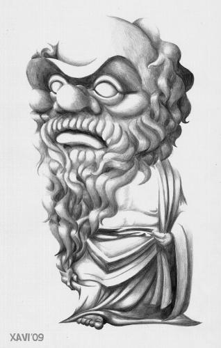 Cartoon: Socrates (medium) by Xavi dibuixant tagged socrates,caricature,philosophy,ethics,greece,karikatur,denker,karikaturen,illustration,socrates,philosophie,philosoph,griechenland,portrait