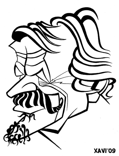 Cartoon: Zed (medium) by Xavi dibuixant tagged zed,caricature