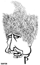 Cartoon: Bob Dylan v.2 (small) by Xavi dibuixant tagged bob,dylan,caricature,music,rock,folk,poetry