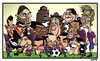 Cartoon: FC Barcelona 2010 (small) by Xavi dibuixant tagged barcelona fcb caricature caricatura 2009 2010 champion club champions league liga football soccer futbol spain
