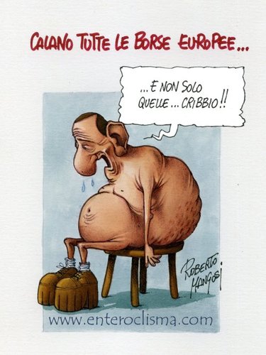 Cartoon: Crash down (medium) by Roberto Mangosi tagged italy,economy