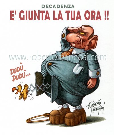 Cartoon: IT IS YOUR TIME (medium) by Roberto Mangosi tagged italy,politics,berlusconi
