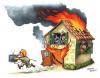 Cartoon: Fire (small) by Roberto Mangosi tagged fire home 
