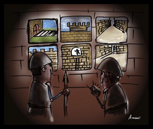 Cartoon: Security Room (medium) by Amauri Alves tagged cartoon,security