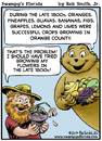Cartoon: Swampys Florida Webcomic (small) by RobSmithJr tagged ftravel,florida,tourism,flordia,history,swampys,citrus,orange,oranges,bananas,guava,agriculture,fruit,figs,bana,humor,joke,cartoon,cartooning,illustration