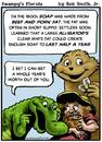 Cartoon: Swampys Florida Webcomic (small) by RobSmithJr tagged florida,webcomic,comic,cartoon,history,alligator,gator,gators,soap,settler