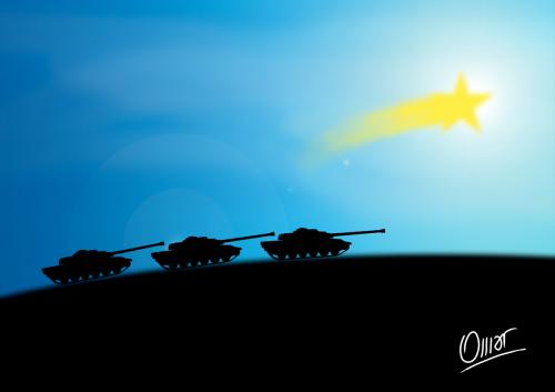 Cartoon: nuevos reyes de Oriente (medium) by riva tagged guerra,invasion