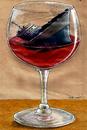 Cartoon: Wine and Ship (small) by Recep ÖZCAN tagged wine,ship,depression