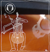 Cartoon: Cellist (small) by kika tagged cellist,cello,ohrenschmerzen,gehörschutz,klassik,lernen,cellounterricht,cellolehrer