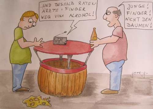 Cartoon: Herrentag (medium) by gore-g tagged bier,alkohol,alkoholmißbrauch
