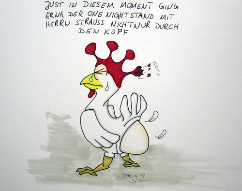 Cartoon: Vögeln (medium) by gore-g tagged huhn,ei,strauss