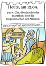 Cartoon: 12. September (small) by chronicartoons tagged marathon,griechenland,perser,cartoon