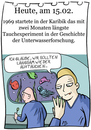 Cartoon: 15. Februar (small) by chronicartoons tagged cartoon,schwimmhäute,taucher