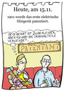 Cartoon: 15. November (small) by chronicartoons tagged hörgerät,patentamt,cartoon