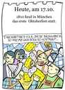 Cartoon: 17. Oktober (small) by chronicartoons tagged oktoberfest,münchen,bier,feiern,party,bayern,japaner,saufen,cartoon