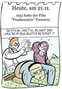 Cartoon: 21. November (small) by chronicartoons tagged frankenstein,cartoon