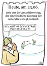Cartoon: 23. Juni (small) by chronicartoons tagged antarktisvertrag,abrüstung,cartoon