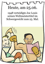 Cartoon: 25. Juni (small) by chronicartoons tagged joe louis boxer boxen cartoon