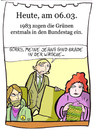 Cartoon: 6. März (small) by chronicartoons tagged grüne,bundestag,politik,cartoon