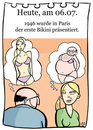 Cartoon: 6.Juli (small) by chronicartoons tagged bikini bademode model sommer cartoon