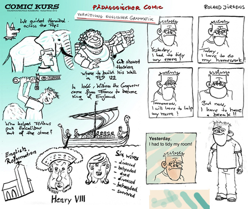 Cartoon: COMIC KURS 2012 Ergebnisse (medium) by zenundsenf tagged course,kurs,comic
