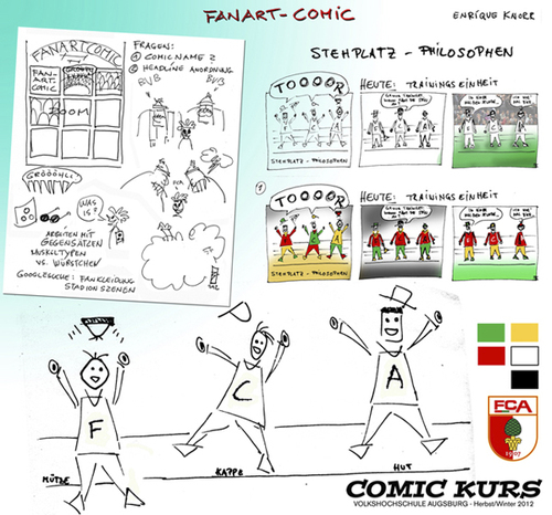 Cartoon: COMIC KURS 2012 Ergebnisse (medium) by zenundsenf tagged course,kurs,comic