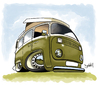 Cartoon: VDub Van (small) by Darrell tagged volkswagen,van,cartoon