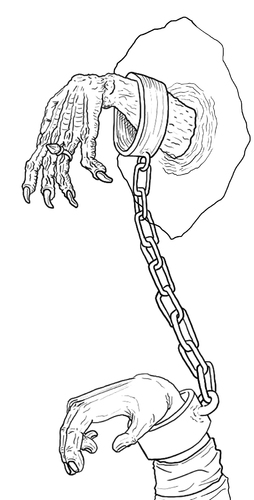 Cartoon: Line art practice (medium) by Abe tagged ink,line,art,hand,hands,cuff,decay,zombie,dead