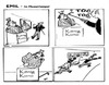 Cartoon: Kunsterlebnis mit kleinem Fehler (small) by arno tagged kunst,emil