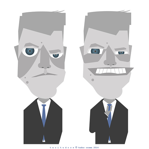Cartoon: Klaus Iohannis (medium) by Tacitudore tagged caricature,tacitudore,romania,president,iohannis,klaus