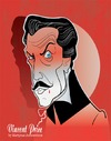 Cartoon: Vincent Price (small) by Martynas Juchnevicius tagged vincent price horror actor film movie