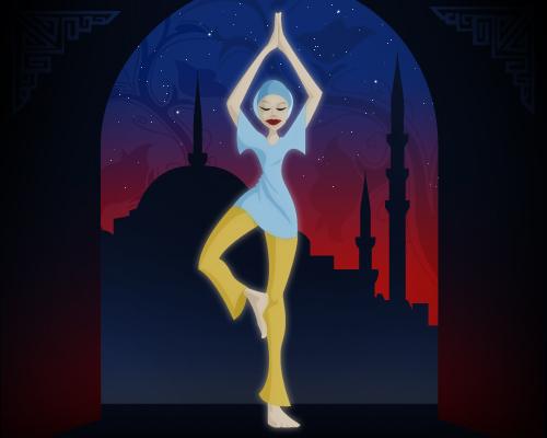 Cartoon: Persia (medium) by brazil80 tagged persia,afternoon,dawn,yoga,joga,