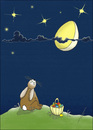 Cartoon: Moonstruck (small) by badham tagged ostern easter bunny osterhase animal animals hase badham