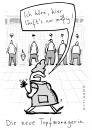 Cartoon: topfmanagerin (small) by kittihawk tagged top,manager,business,controlling
