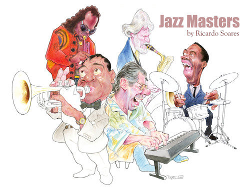 Cartoon: Jazz Masters (medium) by Ricardo Soares tagged caricature,ilustration