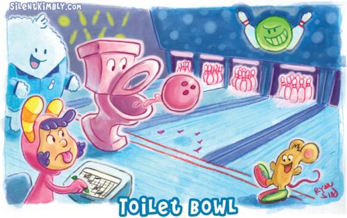 Cartoon: Toilet bowl (medium) by Ryansias tagged comic,funny,puns,visual,humor,cartoon,