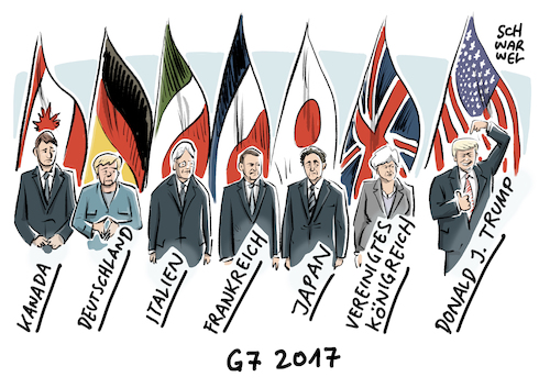 Cartoon: G7 Gipfel in Taormina Trump (medium) by Schwarwel tagged donald,trump,us,usa,amerika,president,präsident,auslandsreise,sizilien,g7,gipfel,flüchtlinge,geflüchtete,karikatur,schwarwel,merkel,deutschland,frankreich,italien,politiker,japan,great,britain,politik,aussenpolitik,donald,trump,us,usa,amerika,president,präsident,auslandsreise,sizilien,g7,gipfel,flüchtlinge,geflüchtete,karikatur,schwarwel,merkel,deutschland,frankreich,italien,politiker,japan,great,britain,politik,aussenpolitik