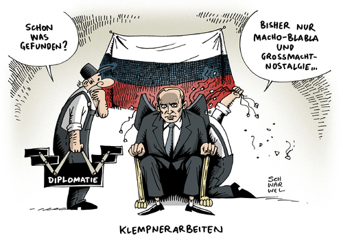 Cartoon: Krim Krise Putin Autokrat (medium) by Schwarwel tagged krim,krise,putin,pressekonferenz,russisch,autokrat,russland,großmacht,diplomatie,karikatur,schwarwel,klempner,krieg,macht,gewalt,terror,krim,krise,putin,pressekonferenz,russisch,autokrat,russland,großmacht,diplomatie,karikatur,schwarwel,klempner,krieg,macht,gewalt,terror