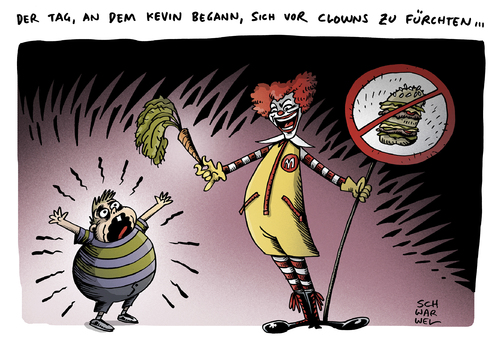 Cartoon: McDonalds Mitarbeiter (medium) by Schwarwel tagged mcdonalds,mitarbeiter,internet,beratung,clown,konzern,essen,burger,karikatur,schwarwel,mcdonalds,mitarbeiter,internet,beratung,clown,konzern,essen,burger,karikatur,schwarwel