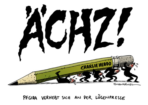 Cartoon: Pegida Charlie Hebdo (medium) by Schwarwel tagged pegida,charlie,hebdo,französische,karikaturisten,frankreich,paris,anschlag,attentat,zeichner,cartoonist,opfer,nazi,tot,tod,gewalt,terror,islam,karikatur,schwarwel,pegida,charlie,hebdo,französische,karikaturisten,frankreich,paris,anschlag,attentat,zeichner,cartoonist,opfer,nazi,tot,tod,gewalt,terror,islam,karikatur,schwarwel