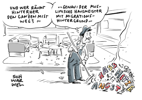 Cartoon: Sendepause für Talkshows (medium) by Schwarwel tagged kulturrat,sendepause,talkshows,ard,zdf,tv,fernsehen,show,programm,sendeplätze,themen,inhalte,themenauswahl,afd,alternative,für,deutschland,qualität,sender,öffentlich,rechtlicher,rundfunk,anne,will,maischberger,olaf,zimmermann,islam,islamdebatte,muslime,muslima,kopftuchdebatte,rechtspopulismus,rechtspopulisten,rechtsextremismus,rechtsextrem,rassismus,rassistisch,rassenhass,ausländerfeindlichkeit,flüchtlinge,geflüchtete,flüchtlingskrise,flüchtlingspolitik,burka,burkini,asyl,asylanten,asylanträge,nazi,nazis,nonazis,bundestag,islamfeindlichkeit,islamismus,kulturverband,kulturverbände,spitzenverband,hass,hetze,hasskommentare,wutbürger,cartoon,karikatur,schwarwel,religion,religionsfreiheit,verschleierung,christlich,christen,kirche,jesus,kulturrat,sendepause,talkshows,ard,zdf,tv,fernsehen,show,programm,sendeplätze,themen,inhalte,themenauswahl,afd,alternative,für,deutschland,qualität,sender,öffentlich,rechtlicher,rundfunk,anne,will,maischberger,olaf,zimmermann,islam,islamdebatte,muslime,muslima,kopftuchdebatte,rechtspopulismus,rechtspopulisten,rechtsextremismus,rechtsextrem,rassismus,rassistisch,rassenhass,ausländerfeindlichkeit,flüchtlinge,geflüchtete,flüchtlingskrise,flüchtlingspolitik,burka,burkini,asyl,asylanten,asylanträge,nazi,nazis,nonazis,bundestag,islamfeindlichkeit,islamismus,kulturverband,kulturverbände,spitzenverband,hass,hetze,hasskommentare,wutbürger,cartoon,karikatur,schwarwel,religion,religionsfreiheit,verschleierung,christlich,christen,kirche,jesus