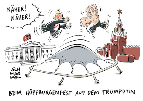 Cartoon: Trump und Putin (medium) by Schwarwel tagged donald,trump,us,usa,amerika,president,praesident,putin,russland,beziehung,politik,euphorie,kreml,moskau,karikatur,schwarwel,krim,donald,trump,us,usa,amerika,president,praesident,putin,russland,beziehung,politik,euphorie,kreml,moskau,karikatur,schwarwel,krim