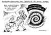 Cartoon: Altersvorsorge (small) by Schwarwel tagged bundesministerin,arbeit,minister,von,der,leyen,selbstständige,altersvorsorge,versicherung,rente,karikatur,schwarwel