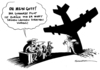 Cartoon: Der schwarze Pilot (small) by Schwarwel tagged schwarz,pilot,karikatur,schwarwel,politik,schatten,angst,flugzeug