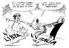 Cartoon: Libyia und Italia (small) by Schwarwel tagged libyia italia italien berlusconi gaddafi gericht exil eu land staat politik wirtschaft finanzen geld waffen regierung öl gas karikatur schwarwel gefahr liebe freundschaft