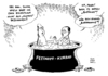 Cartoon: Napolitano Steinbrück Clowns (small) by Schwarwel tagged italien,präsident,napolitano,steinbrück,clown,vergleich,politik,berlusconi,grillo,karikatur,schwarwel,regierung,bad,fettnapf,buffone