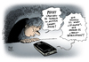 Cartoon: NSA Spionage Smartphones (small) by Schwarwel tagged nsa,spionage,abhörskandal,abhörung,us,usa,smartphone,iphone,telefon,trendbeobachtung,karikatur,schwarwel