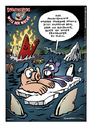 Cartoon: Schweinevogel Witz der Woche 006 (small) by Schwarwel tagged schweinevogel,witz,der,woche,iron,doof,sid,schwarwel,prioritätsliste,problem,eisberg,hai,meer,schiff,kentern