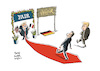 Cartoon: Trump Merkel Macron (small) by Schwarwel tagged trump,us,usa,amerika,president,präsident,america,first,politik,außenpolitik,weltmacht,weltmächte,weißes,haus,bundeskanzlerin,kanzlerin,angela,merkel,deutschland,politikerin,macron,frankreich,staatschef,regierungschef,eu,europäische,union,europa,strafzölle,strafzoll,krieg,syrien,militäreinsatz,weltpolitik,cartoon,karikatur,schwarwel