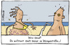 Cartoon: Wespen (small) by Josef Schewe tagged sommer,wespen,summer,sun,beach,strand,figur,taille,meer,sonne,baden